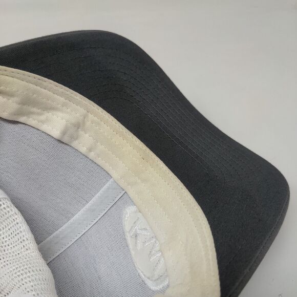 KW Snapback Mesh Back Trucker Hat Gray One Size Embroidered Richardson - Picture 8 of 10